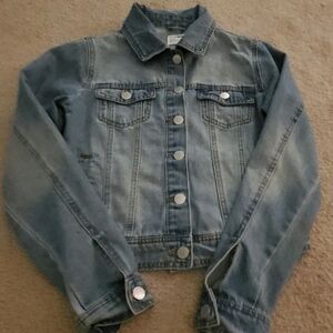 Stylish Ci Sono Blue Denim Jacket Womens Small 17" Width